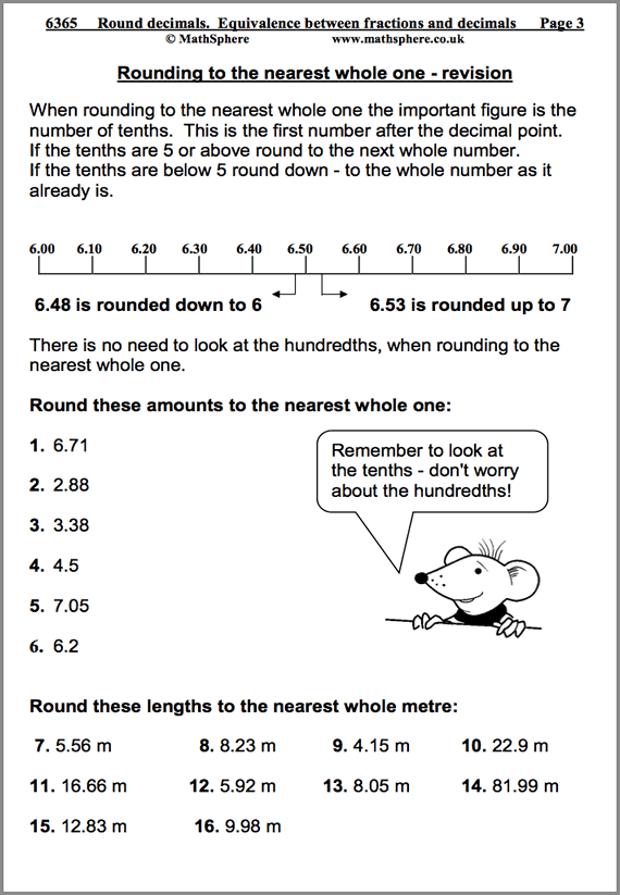 Age 6 Math Worksheet