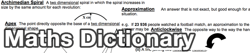 Maths Dictionary