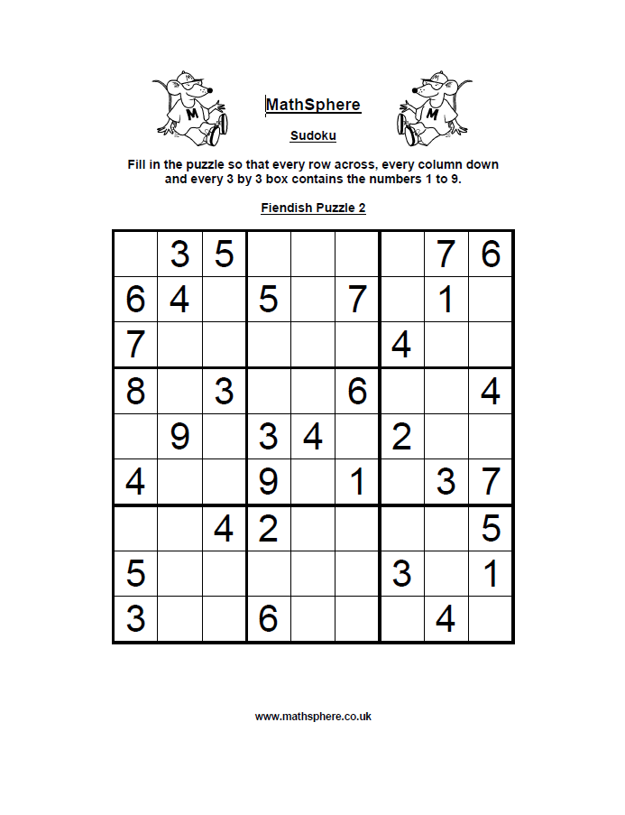 Fiendish Sudoku
